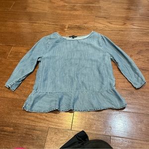 Banana Republic Denim Top Size Medium